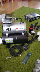 My new Airbrush Compressor...just waiting on my Iwata Neo now!